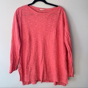 Eileen Fisher Woman Linen Blend Knit Top